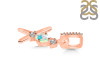 Opal & White Topaz Alphabet X Pendant OPL-RDA-102.