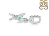 Opal & White Topaz Alphabet X Pendant OPL-RDA-102.