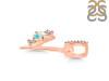 Opal & White Topaz Alphabet Y Pendant OPL-RDA-103.