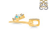 Opal & White Topaz Alphabet Y Pendant OPL-RDA-103.