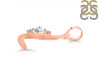 Opal & White Topaz Alphabet L Pendant OPL-RDA-12.