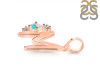 Opal & White Topaz Alphabet M Pendant OPL-RDA-13.
