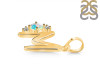 Opal & White Topaz Alphabet M Pendant OPL-RDA-13.