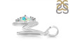Opal & White Topaz Alphabet M Pendant OPL-RDA-13.