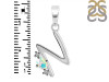 Opal & White Topaz Alphabet N Pendant OPL-RDA-14.