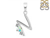 Opal & White Topaz Alphabet N Pendant OPL-RDA-14.