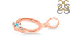 Opal & White Topaz Alphabet O Pendant OPL-RDA-15.
