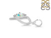 Opal & White Topaz Alphabet P Pendant OPL-RDA-16.