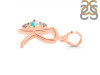 Opal & White Topaz Alphabet R Pendant OPL-RDA-18.