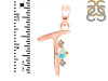 Opal & White Topaz Alphabet T Pendant OPL-RDA-20.