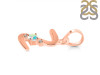 Opal & White Topaz Alphabet Z Pendant OPL-RDA-26.