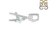 Opal & White Topaz Alphabet A Pendant OPL-RDA-27.