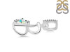 Opal & White Topaz Alphabet B Pendant OPL-RDA-28.
