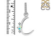 Opal & White Topaz Alphabet C Pendant OPL-RDA-29.