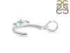 Opal & White Topaz Alphabet C Pendant OPL-RDA-3.