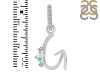 Opal & White Topaz Alphabet G Pendant OPL-RDA-33.