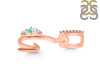 Opal & White Topaz Alphabet G Pendant OPL-RDA-33.