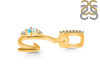 Opal & White Topaz Alphabet G Pendant OPL-RDA-33.
