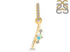 Opal & White Topaz Alphabet I Pendant OPL-RDA-35.