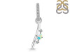 Opal & White Topaz Alphabet I Pendant OPL-RDA-35.