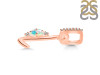 Opal & White Topaz Alphabet L Pendant OPL-RDA-38.