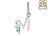 Opal & White Topaz Alphabet M Pendant OPL-RDA-39.