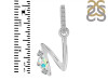 Opal & White Topaz Alphabet N Pendant OPL-RDA-40.