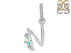 Opal & White Topaz Alphabet N Pendant OPL-RDA-40.
