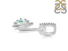 Opal & White Topaz Alphabet N Pendant OPL-RDA-40.