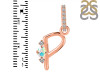 Opal & White Topaz Alphabet P Pendant OPL-RDA-42.