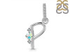 Opal & White Topaz Alphabet P Pendant OPL-RDA-42.