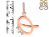 Opal & White Topaz Alphabet Q Pendant OPL-RDA-43.