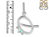Opal & White Topaz Alphabet Q Pendant OPL-RDA-43.