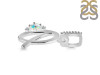 Opal & White Topaz Alphabet Q Pendant OPL-RDA-43.