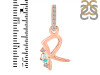 Opal & White Topaz Alphabet R Pendant OPL-RDA-44.