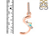 Opal & White Topaz Alphabet S Pendant OPL-RDA-45.