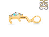 Opal & White Topaz Alphabet E Pendant OPL-RDA-5.