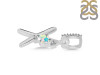 Opal & White Topaz Alphabet X Pendant OPL-RDA-50.