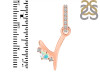 Opal & White Topaz Alphabet Y Pendant OPL-RDA-51.