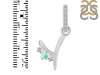 Opal & White Topaz Alphabet Y Pendant OPL-RDA-51.