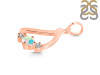 Opal & White Topaz Alphabet D Pendant OPL-RDA-56.