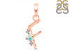 Opal & White Topaz Alphabet F Pendant OPL-RDA-6.