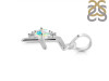 Opal & White Topaz Alphabet F Pendant OPL-RDA-6.