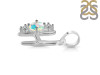 Opal & White Topaz Alphabet H Pendant OPL-RDA-60.