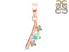 Opal & White Topaz Alphabet I Pendant OPL-RDA-61.