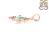 Opal & White Topaz Alphabet I Pendant OPL-RDA-61.