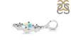 Opal & White Topaz Alphabet I Pendant OPL-RDA-61.