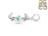 Opal & White Topaz Alphabet J Pendant OPL-RDA-62.