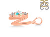 Opal & White Topaz Alphabet N Pendant OPL-RDA-66.