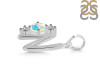Opal & White Topaz Alphabet N Pendant OPL-RDA-66.